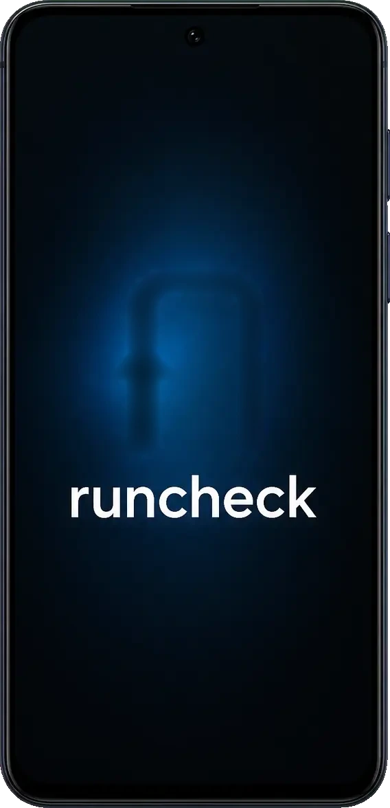 runcheck phone condition check app shown on a smartphone